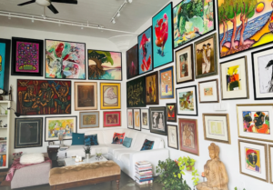 Walls in artist Vishal Misra's home in Toronto are full of paintings he has collected over the years.